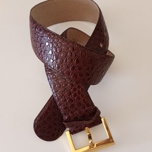 The Ritz Brown Leather belt